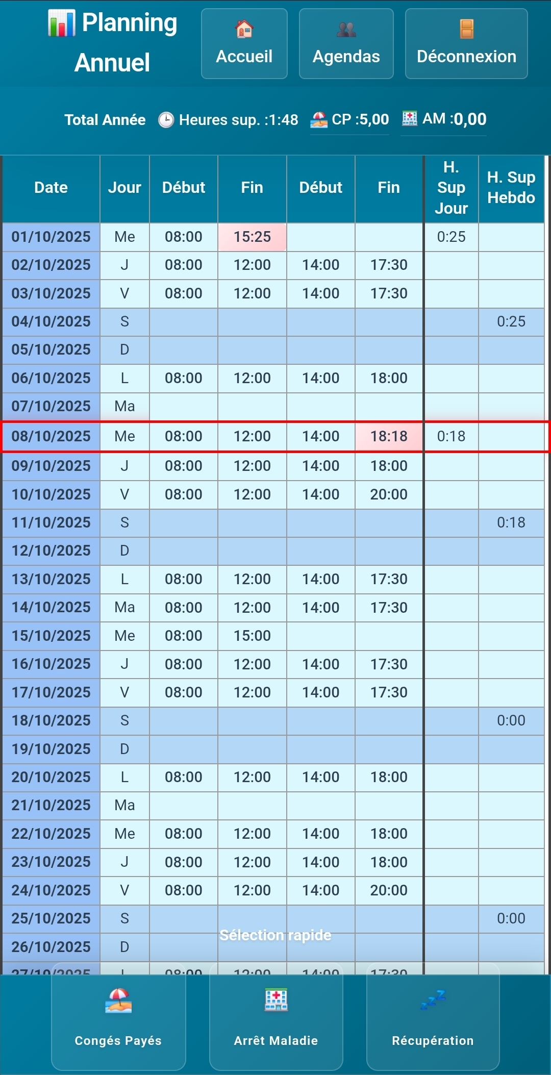 BadouBoard - Planning